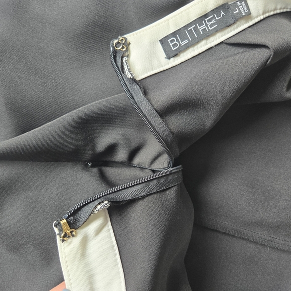 Blithe LA Pearl / Side Slit Dress Pants Size Large - Picture 7 of 7